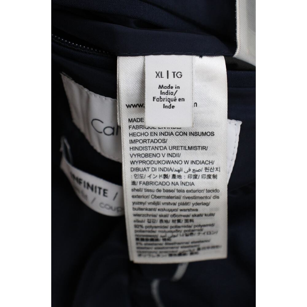 Calvin Klein Blazer Mens Size XL Navy Blue Stretch Slim Fit 2 Button Lined - Picture 8 of 11